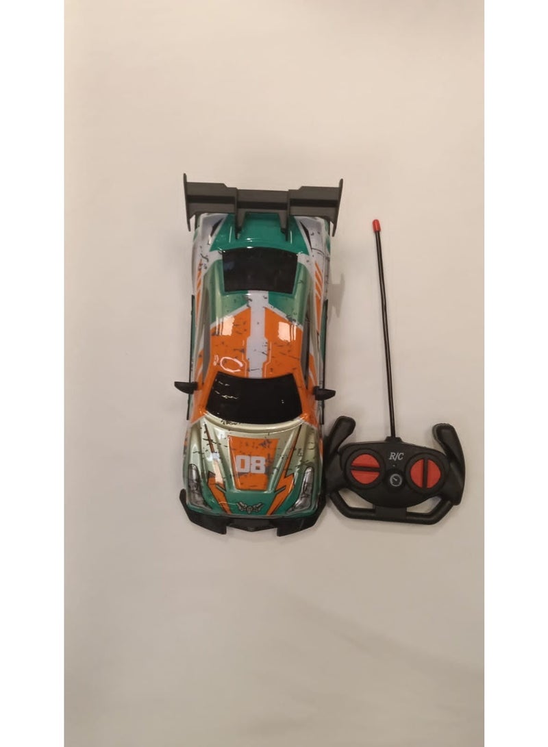 Vortex Speed Drift Remote Control Spray Racing Car, 1:16 Scale, Green and Orange, High Speed RC Vehicle - Image 4